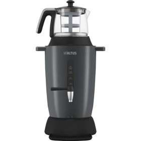 Resim Gri Renkli Elektrikli Semaver ve Çay Makinesi, Pratik Kullanım 