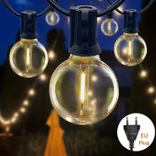 Resim Dış Mekan G40 LED Lamba Dizisi, 26.02 metre/16.0 metre/13.5 metre/10.03 metre/7.01 metre, Düşmeye Karşı Malzeme, Düğün, Bahçe, Noel, Tatil Partisi için Uygun, Renk Değiştirme, 220V-240V, Avrupa Standart Fiş, Uzaktan Kumanda Yok, Pil Yok, LUZIKI LIGHTING 
