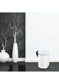 Resim Foreca Pedallı Çöp Kovası Beyaz 12 Lt Beyaz 