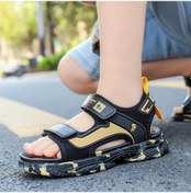 Resim Dancemonkey Ve Siyah Sandalet Sandalet Plaj Moda Kaymaz Kauçuk Dayanıklı Çocuk Beyaz Aşınmaya - Zi Siyah - Beyaz 