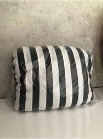 Resim Genel Markalar Zebra Desen Servis Kılıfı Çizgili Model Kılıf Siyah Beyaz 