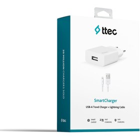 Resim Ttec Orijinal Smartcharger 2.1a Seyahat Şarj Aleti + Lightning Kablo 2 Yıl Garantili 