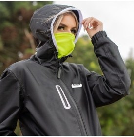 Resim Prosev Corta Vento Korualı Motosiklet Yağmurluk Siyah 