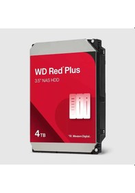 Resim 4tb Wd Red Plus Sata 5400prm 256mb Wd40efpx 