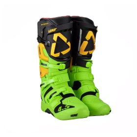 Resim Leatt GPX 4.5 V23 cross enduro motosiklet botu siyah fluo yeşili 40.5 25.5 cm `+ Ücretsiz Gmoto 10in1 Çok Amaçlı Alet 