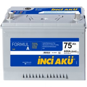 Resim 12V 75 AH (Yüksek Tip) İnci Akü 1011153 