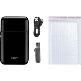 Resim Vgr Jilet Profesyonel Elektrikli Tıraş Makinesi Mini Sakal Düzeltici Tıraş Black Without Box Diğer 
