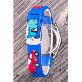 Resim Pinkoli Süper Arabalar Model Küçük Erkek Çocuk Kol Saati Lacivert 