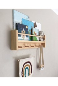 Resim Genel Markalar Ahşap Bebek Çocuk Odası Raf Ahşap Duvar Rafı Grp547 