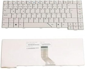 Resim Acer Aspire 5710ZG ile Uyumlu Klavye Bej Türkçe Beyaz 