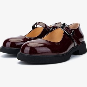 Resim Valmenti Kadın Hakiki Deri Bordo Rugan Casual Ayakkabı 1051 5743 Bn Ayk Sk24-25 Bordo Rgn Bordo Rugan 