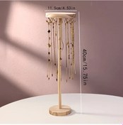 Resim Willowhaven 12 Kancalı Ahşap Mücevher Rafı Bileklik Yüzük Küpe Organizatörü 