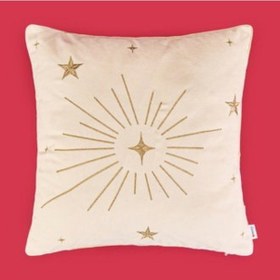Resim Soft Stella Kırlent - Ekru - 45x45 Cm Çok Renkli 