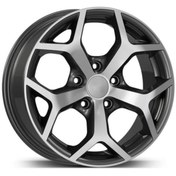 Resim EMR-F16019-01 7.0x16" -4x108 ET38 63,4 Gloss Black Diamond Jant (4 Adet) 