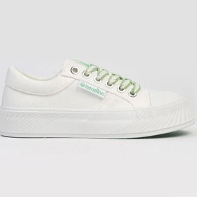 Resim Benetton 10097 Kadın Günlük Yüksek Taban Sneaker Ayakkabı 