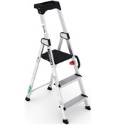 Resim Çağsan HA102 2+1 Basamaklı Hazar Alüminyum Merdiven 