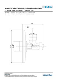 Resim Eca 102111141 Blisterli Filtreli Ara Musluk Krom 