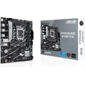 Resim Asus Prıme B760M-R D4 Intel B760 Soket 1700 Ddr4 