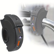 Resim 1 adet, Motosiklet USB Cep Telefonu Şarjı için Pratik Musluk Modeli, Motosiklet USB Hızlı Şarj 5V 3.1A, TYPE-C Şarj Standı 