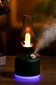 Resim EXENAR Vintage Şarjlı Gece Lambası Hava Nemlendirici Buhar Makinesi 280ml Retro Kamp Işık 
