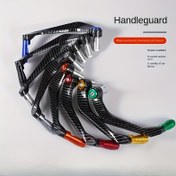 Resim 2 Adet Motosiklet Anti-Düşme El Koruyucuları - Karbon Fiber & Alüminyum Alaşım Çerçeve, Fren ve Debriyaj Koruma için Uygun, Off-Road Sokak Sürüşü, Şık Zarif Tasarım, Çift Koruma Ekipmanı, Hafif Koruyucu 
