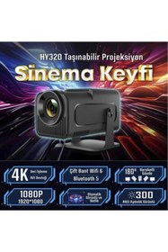 Resim Torima HY320 1080P WiFi - Bluetooth Android Smart Taşınabilir Projeksiyon Cihazı 