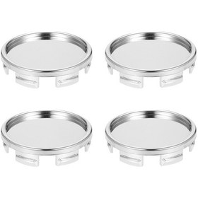 Resim 4 Adet 55mm Araba Tekerlek Merkezi Kapakları Hub Lastik,gümüş 