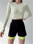 Resim moda bizimle Mb- Fileli Spor Taytlı Şort 