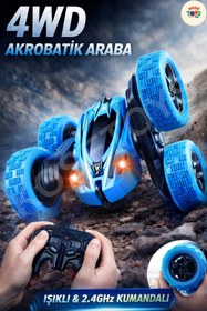 Resim kosetoys Uzaktan Kumandalı Araba Full Fonksiyon Şarjlı Plastik Işıklı 4x4 25 Km Hız !! 