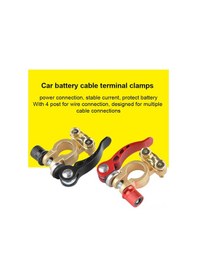 Resim Xindoker Pirinç Pil Bağlantı Terminali - Hızlı Ayrılabilir 17.5-19.1mm Çap Çift 