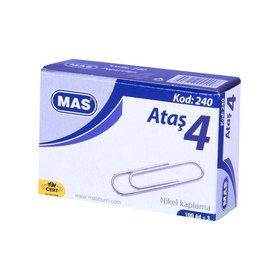 Resim MAS 240 Ataş 32 mm No:4 100 Adet - Metalik Gri 