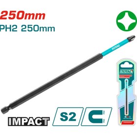 Resim Total Darbeli Mıknatıslı PH2 X 250 MM Yıldız Bist Uç Yüksek Kalite NMS HIRDAVAT 