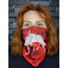Resim Motobros Türk Bayrağı Desenli Baf Buff Bandana Boyunluk 