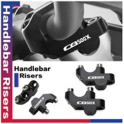 Resim Tongdashop Honda Cb500x Cb500f 2013-2017 22mm Motorcycle Riser Siyah Logo Yok Yükseltici Sapağı Kelepçesi 
