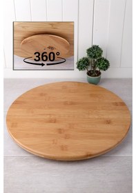 Resim Ahşap Döner Başlıklı Pasta Sıvama Standı 25 Cm 