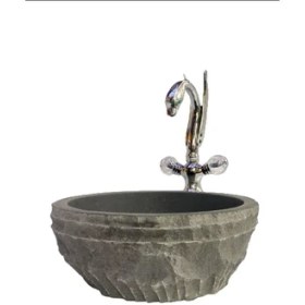 Resim Sipahi Marble Bazalt Dışı Doğal Patlatma Stand Lavabo 