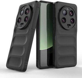 Resim Zore Xiaomi ile uyumlu Mi 13 Ultra Kılıf Esnek TPU Oyuklu Arka Yüzey Tasarımlı Zore Etnik Silikon Kapak Siyah 