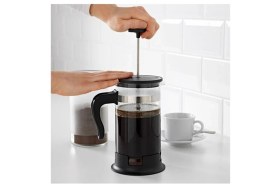 Resim Feyza Design Pratik French Press, 1 Lt, 22 cm Yüksek, 10 cm Çapli Kahve Demleme 