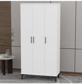 Resim Garaj Home Vera 3 Kapaklı Dolap - Beyaz 