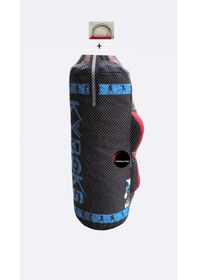 Resim Çocuk Boks Torbası Seti Eldivenli Aparat Hediyeli Kum Torbası Gri 