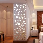 Resim 20 Adet Çakıl Taş Şekilli Duvar Stickerı Akrilik 3D Ayna Kendinden Yapışkanlı Duvar Stickerı, DIY Oturma Odası, Yatak Odası, Banyo, Yurt, Ev Dekorasyonu İçin Uygun 
