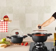 Resim Storm Granit Basık Tencere - 24 cm 