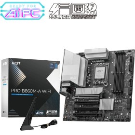 Resim Msı Pro B860M-A Wıfı Soket 1851 Ddr5 8600MHZ(OC) 3xm.2 1x Tb4 HDMI Dısplay 5g Lan Wıfı 7 Matx 