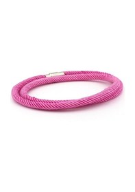Resim Iki Sira Sarma Pembe Örgü Ip Erkek Bileklik M007W Çok Renkli 