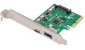 Resim Assmann DS-30225 Usb 3.1 Pcı Express Kart, 2 X Harici Usb 3.1 Port, 1 X Usb-C™ Yuva, 1 X Usb-A Yuva, Maksimum 10Gb/S 