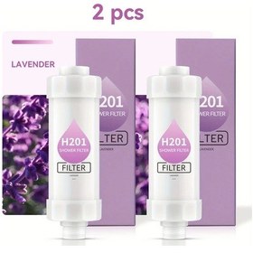Resim Honeybeeshop 2li Paket Lavanta Kokulu Duş Başlığı Filtresi Vitamin C Ve Deklorasyon İle Derinlemesine Su Arıtma Ev Otel İçin 