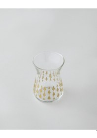 Resim English Home Gold Leaves Cam 6'lı Çay Bardağı 132 Ml Şeffaf-gold Şeffaf-gold 