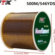 Resim FTK 500m/131 Yard Altın Yeşil Naylon Monofilament Sazan Balıkçılık İpi 