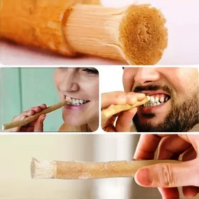 Resim HOME TIMES Doğal Arap Bitkisi Diş Çubuğu - Olgun Orta Doğu Diş Fırçası, Nazik Yetişkin Ağız Bakımı için Ultra İnce Lifli Kıllar, Yüksek Kaliteli Diş Temizliği 