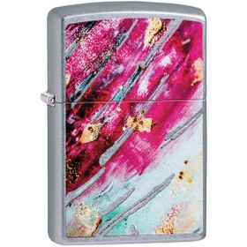 Resim Zippo Çakmak 29875 Rust Patina Street Chrome Tasarımı 